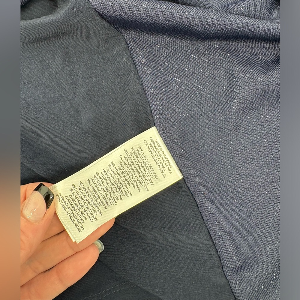 Ralph Lauren Blue Sparkly Dress (B49) - Picture 10 of 10